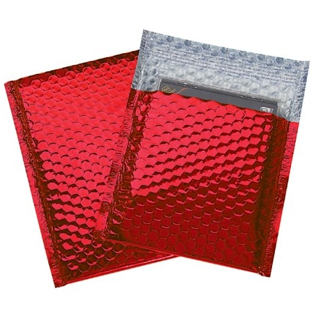 Bsc Preferred 7 x 6 3/4'' Red Glamour Bubble Mailers, 72PK BUY03998365